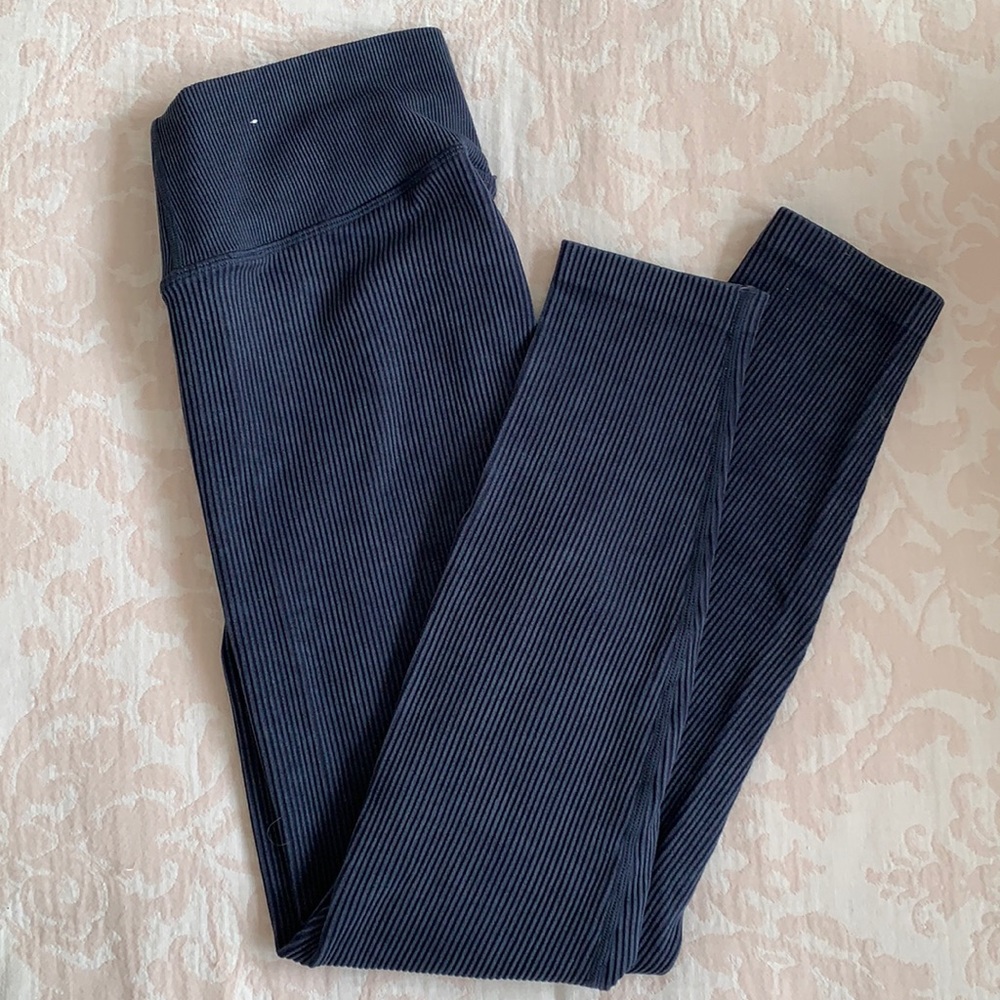 High rise blue aerie leggings
